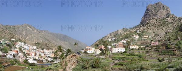 View of the village of Vallehermoso