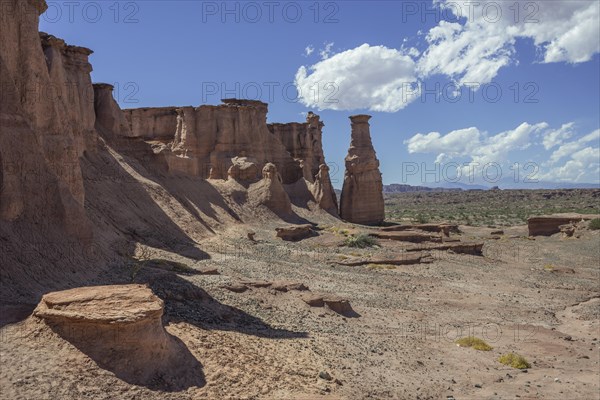 Rock formations on the el Monje lookout