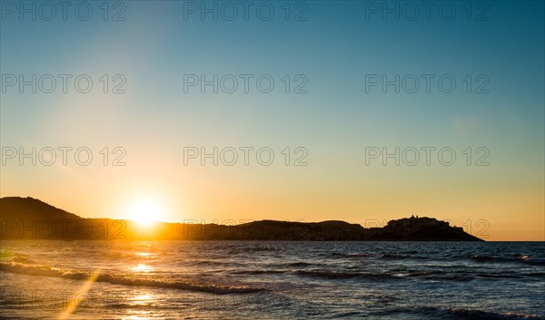 Sunset over sea