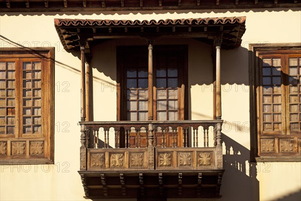 Wooden balcony