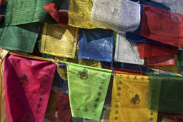 Prayer flags at Boudhanath Stupa