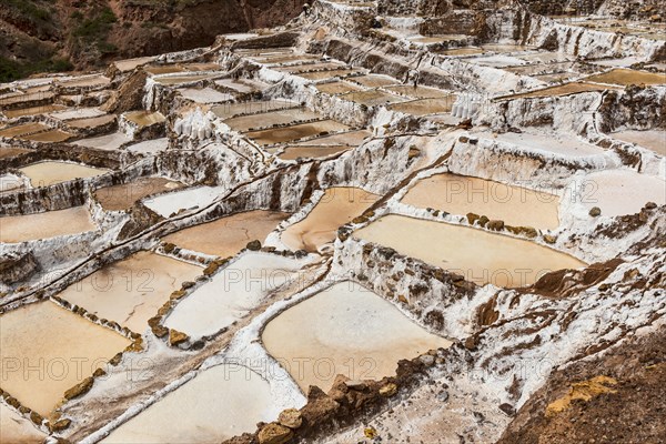 Salines in the Sacred Valley of the Incas on the Urubamba