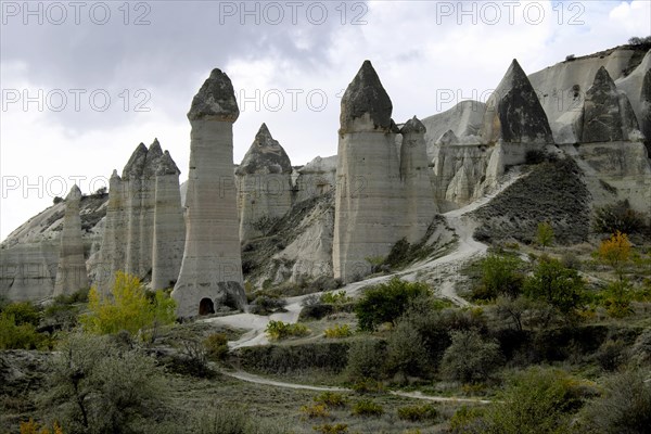 Tufa formations in Love Valley