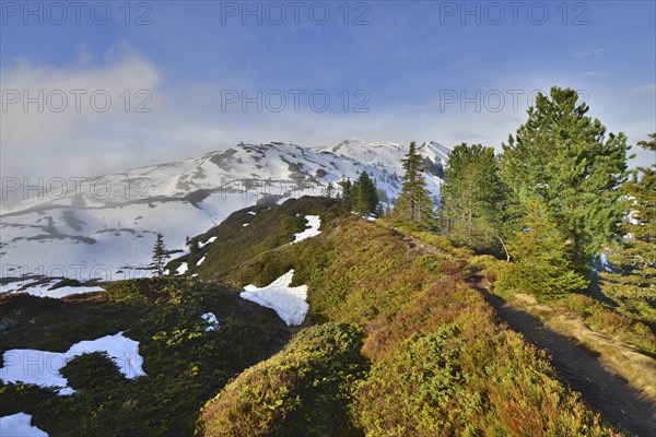 Mountain landscape with snow