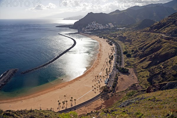 Sand beach Playa de Las Teresitas