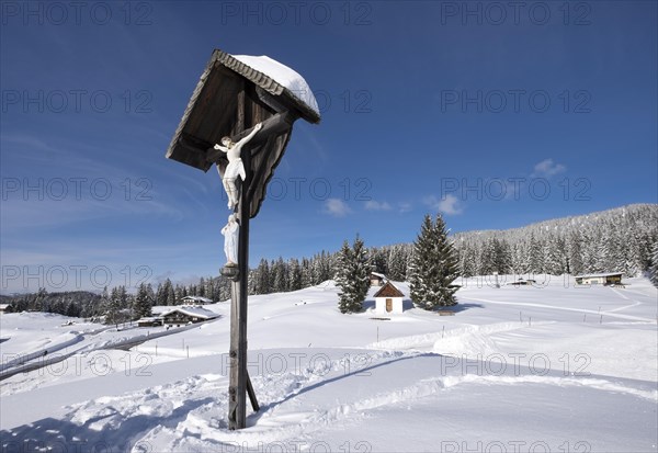 Wayside cross and chapel