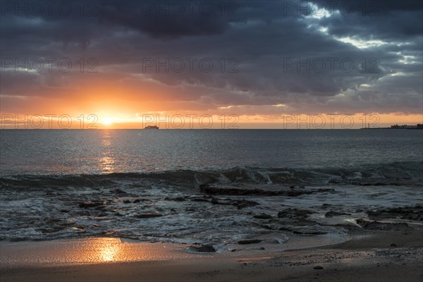 Sunset at the Papagayo beaches