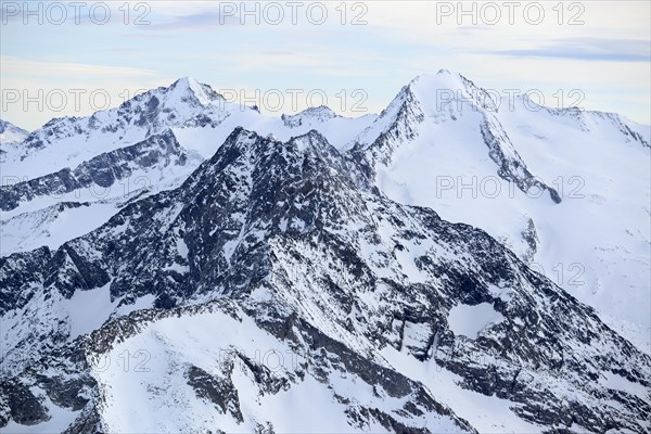 Zillertal Alps in winter