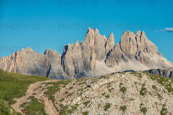 Croda da Lago mountain in the evening light