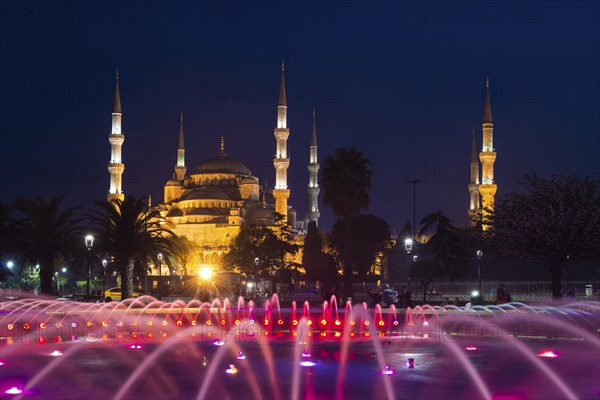 Illuminated Sultan Ahmed Mosque