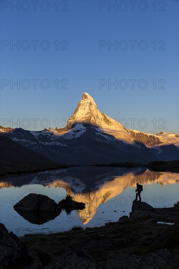 First sunlight on the Matterhorn