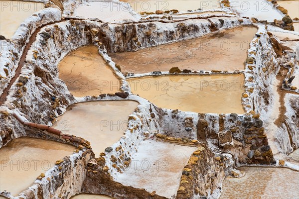 Salt pans in the Sacred Valley of the Incas on the Urubamba