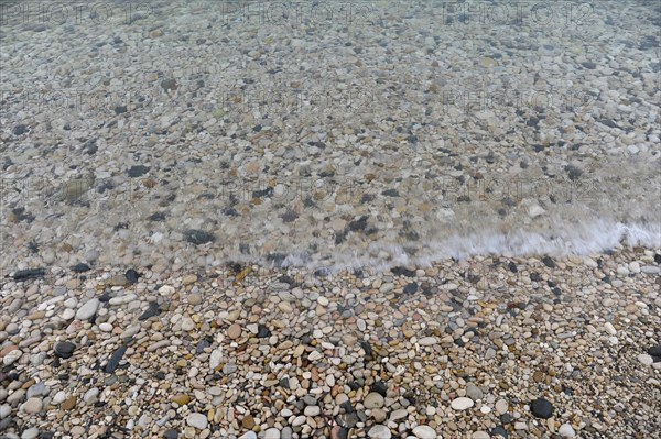 Pebbles on the beach of La Olla in Altea