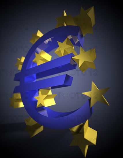 Euro sign with 12 stars