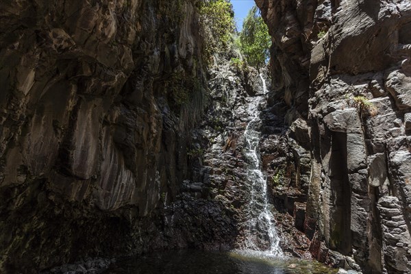 Salto de Agua at the end of the Barranco de Arure