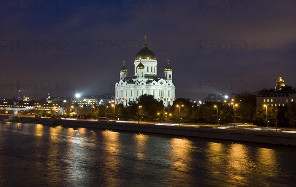 Cathedral of Christ the Saviour at night