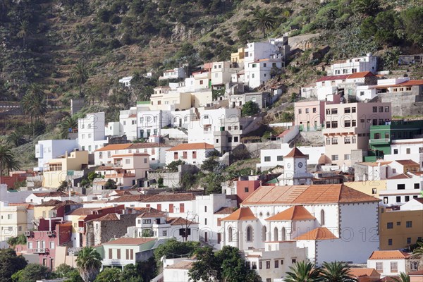 Houses in the village of Vallehermoso
