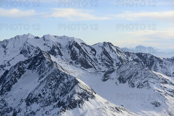 Zillertal Alps in winter