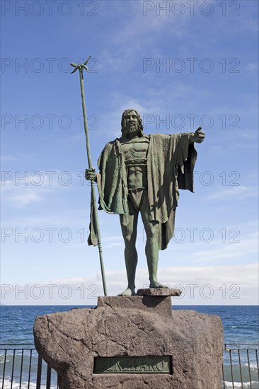Statue of Guanche king Mencey Beneharo