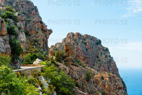 Road through bizarre rock formations