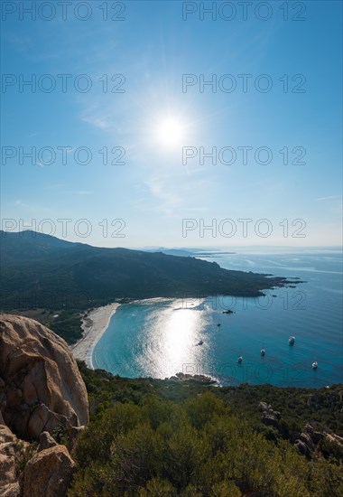 Coastline with sandy beach