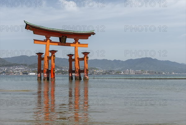 Itsukushima Floating Torii Gate in Water