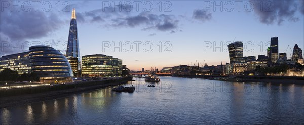Southwark with City Hall and Shard high-rise building