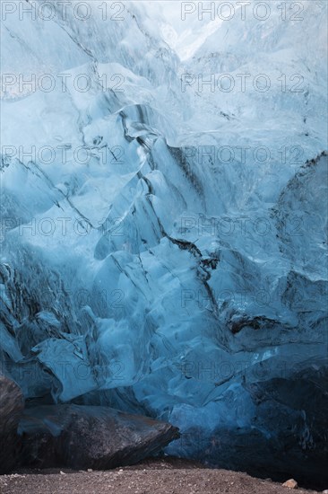 Ice cave in the Vatnajokull glacier