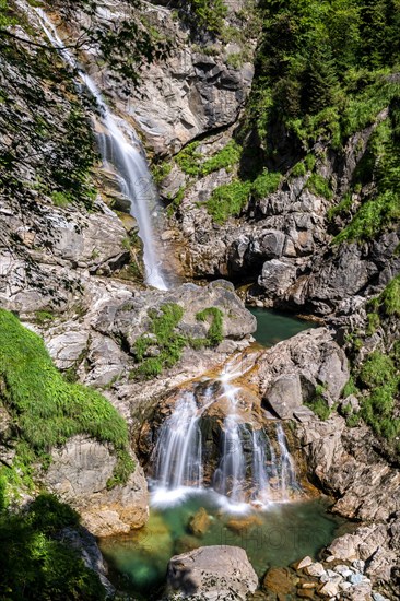 Waterfall in the Groppenstein Gorge