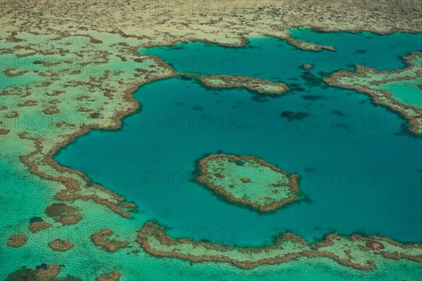 Aerial view of the Great Barrier Reef