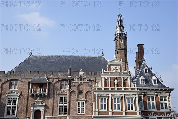 Town Hall with St. Bavokerk Church