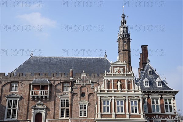 Town Hall with St. Bavokerk Church