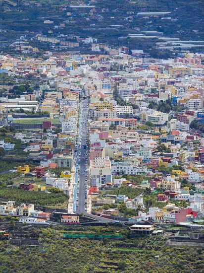 View from the Mirador de el Time of Los Llanos de Ariadne and El Paso