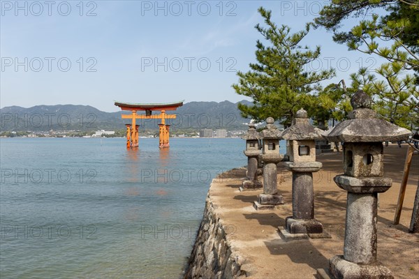 Itsukushima Floating Torii Gate in Water