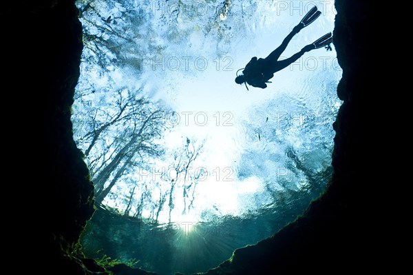 Diver at Devil's Eye