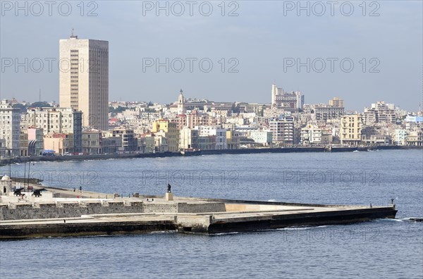 View of the districts of Centro Habana and El Verdado