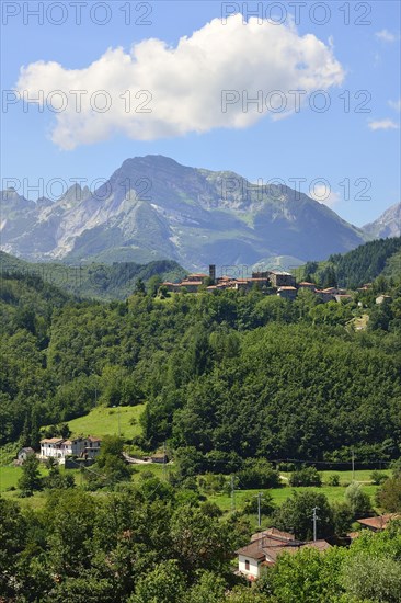 Landscape in the Apuan Alps