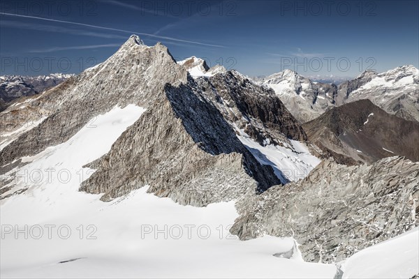 View from Mt Hoher Weisszint of Mt Hochfeiler