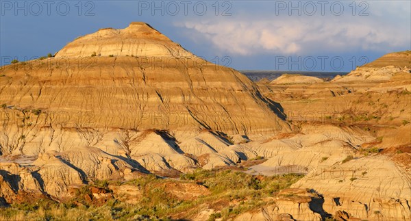 Badlands in the evening light