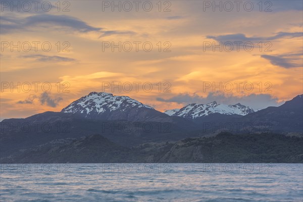 Sunset on Lake General Carrera