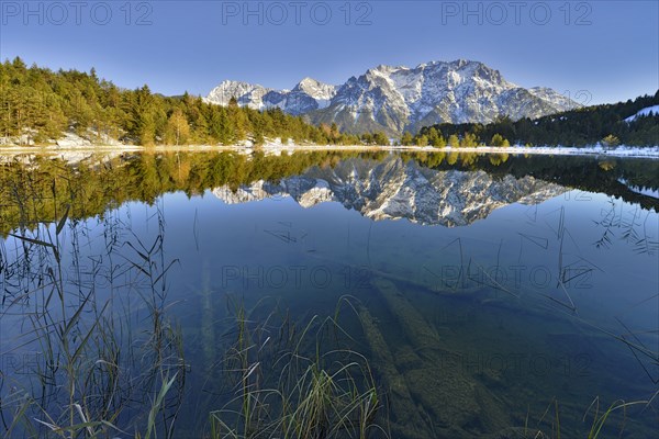 Lake Luttensee and Westliche Karwendelspitze