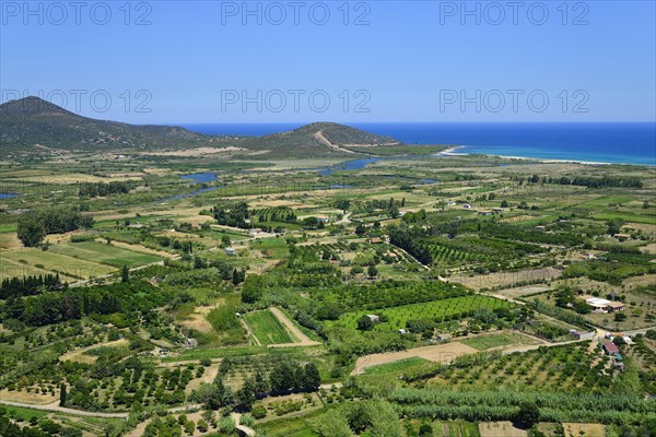 Fertile plain around the delta of the river Fiume di Posada