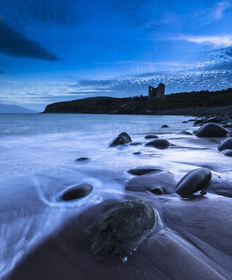 Round stones on Minard Beach