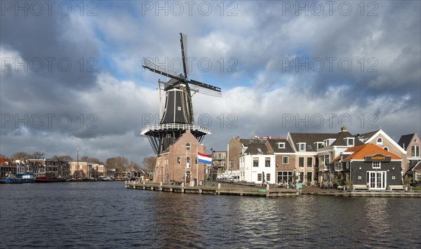 De Adriaan windmill on the river Spaarne