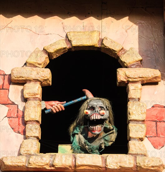 Zombie figure of a haunted castle