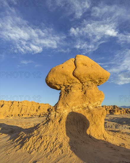 Rock formations in the evening light