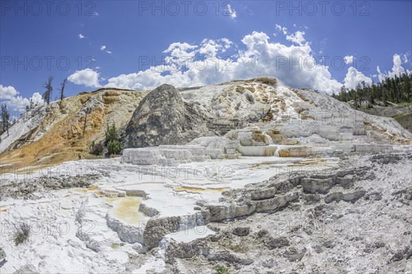 Palette Spring sinter terrace of the Lower Terrace