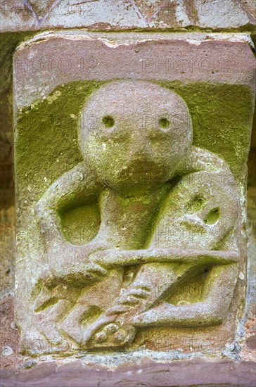 Norman Romanesque exterior corbel no. 44