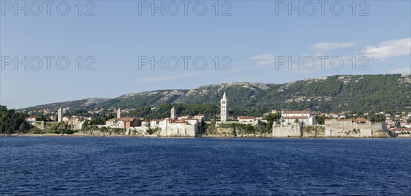 The four bell towers of Rab Town