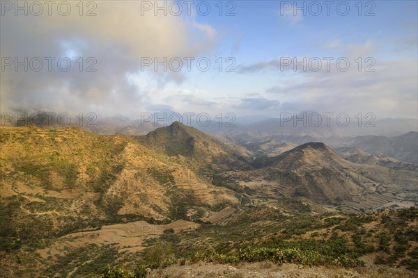 View over the mountains along the road from Massawa to Asmarra